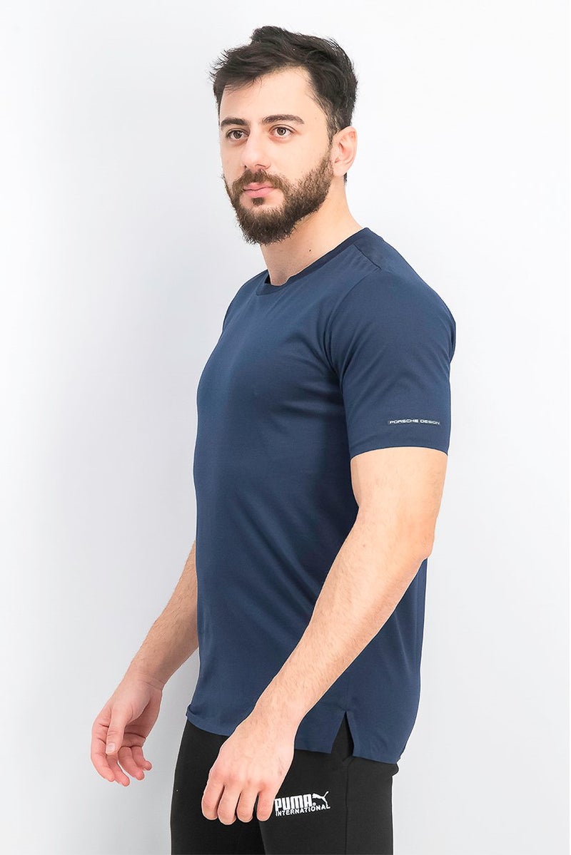 PUMA Men Sportswear Fit Short Sleeves Training T-shirt, Navy - Image 4